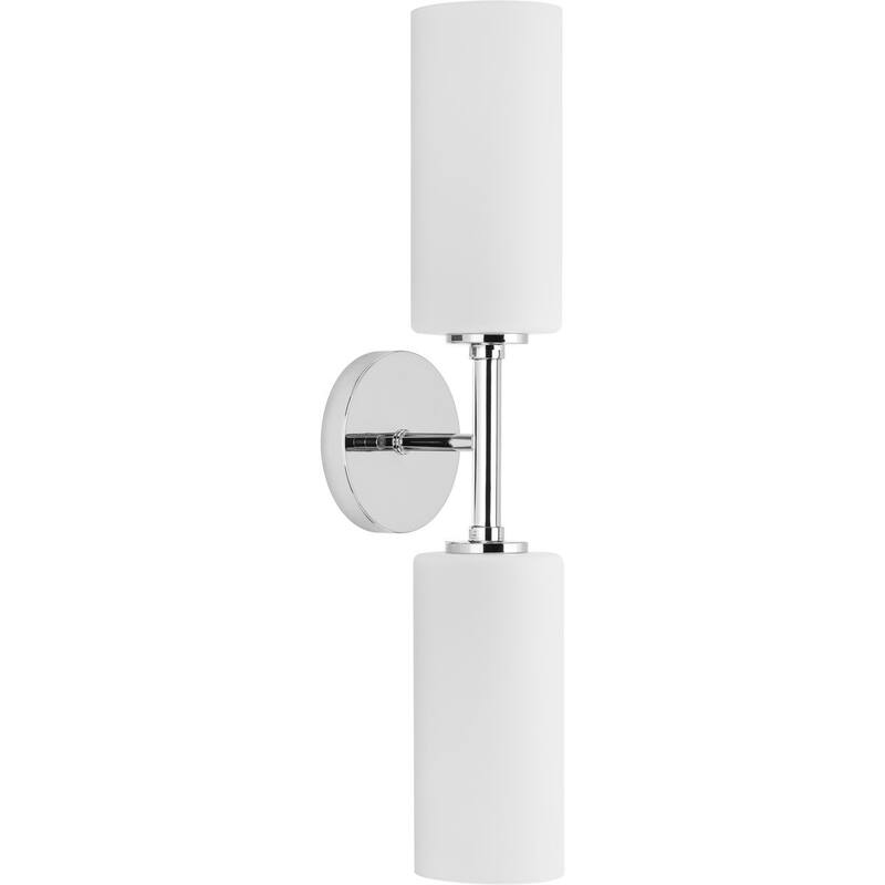 Cofield Collection Two-Light Polished Chrome Wall Bracket - 22.5 in x 5.62 in x 4.87 in - 22.5 in x 5.62 in x 4.87 in