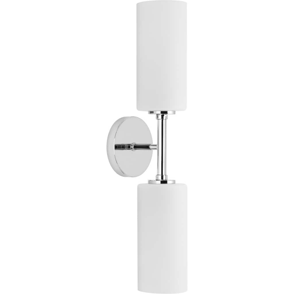 Cofield Collection Two-Light Polished Chrome Wall Bracket - 22.5 in x 5.62 in x 4.87 in