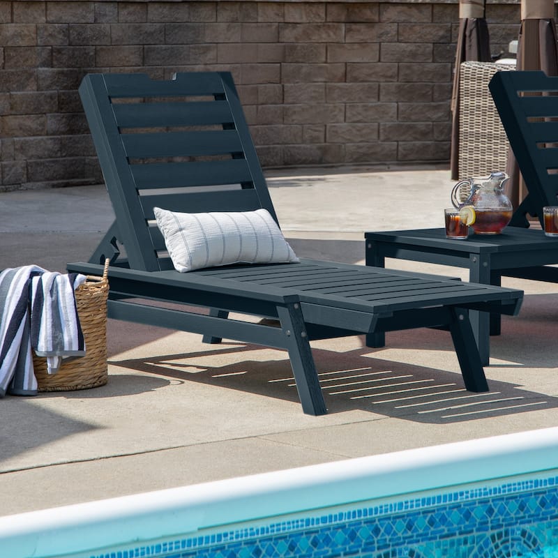 HIGHWOOD Crestone Stackable Commerical Chaise Lounge