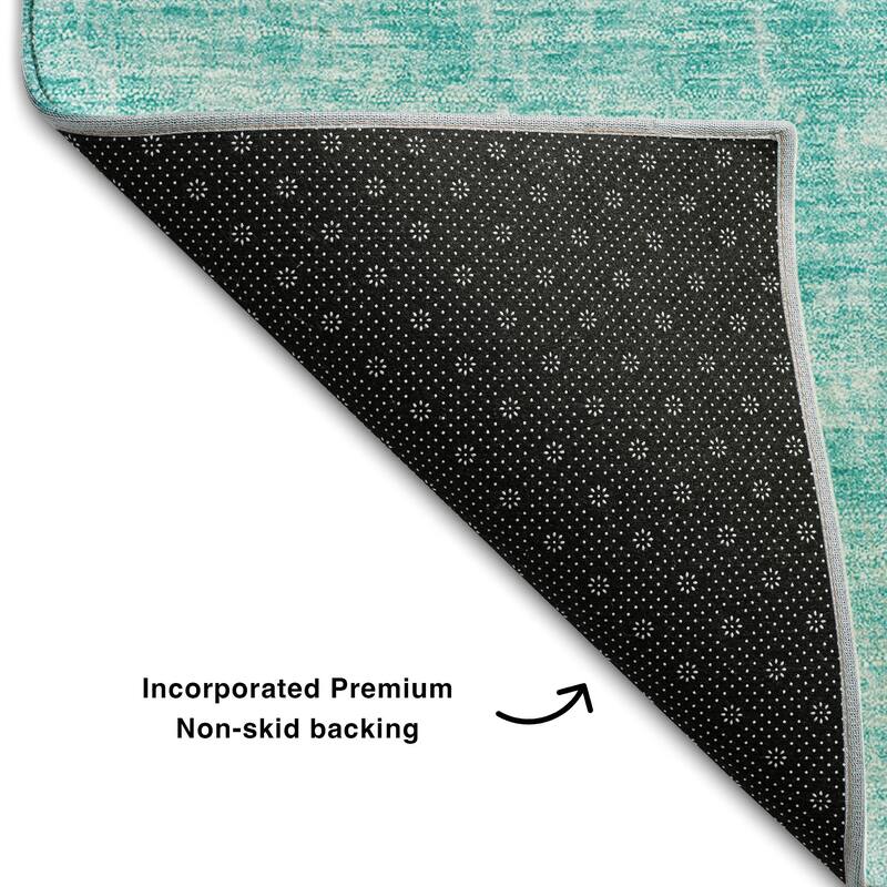 Premium Washable Super Soft Solid Ombre Mayfield Rug