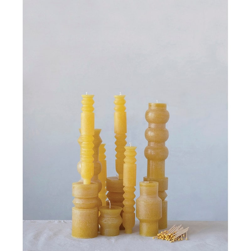 Unscented Totem Pillar Candle