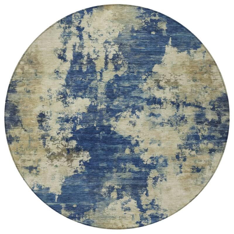 HomeRoots Abstract Transitional Rectangle Outdoor Rug