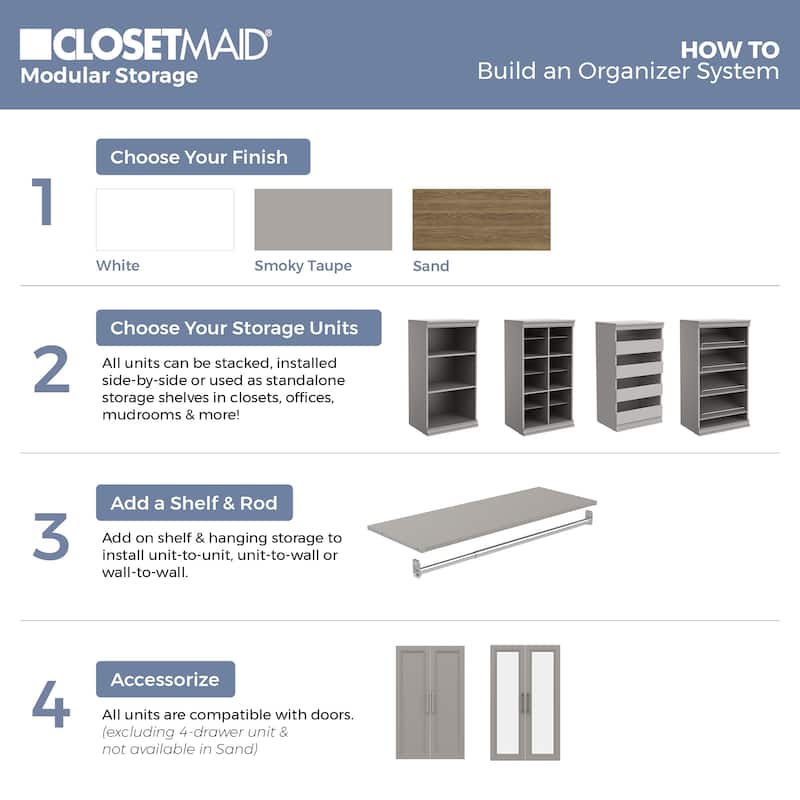 ClosetMaid Modular Storage 12-Pair Shoe Shelf Unit