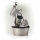 preview thumbnail 8 of 10, Alpine Corporation 28" Tall Outdoor 3-Tier Metal Garden Tools Water Fountain
