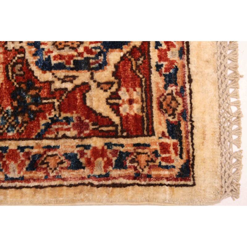 ECARPETGALLERY Hand-knotted Aryana Ivory Wool Rug - 5'8 x 7'10