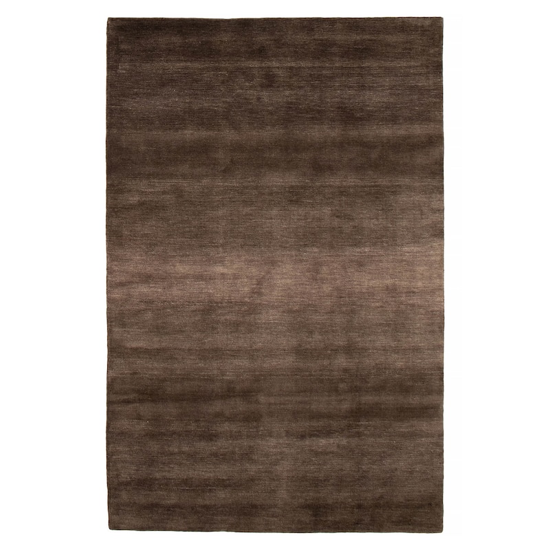ECARPETGALLERY Hand Loomed Kashkuli Gabbeh Grey Wool Rug - 5'0 x 7'11 - Dark Grey - 5'0 x 7'11