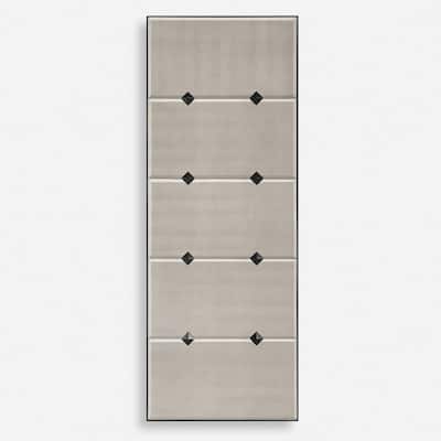 Antique Style Rectangular Wall Mirror - 80" - Black
