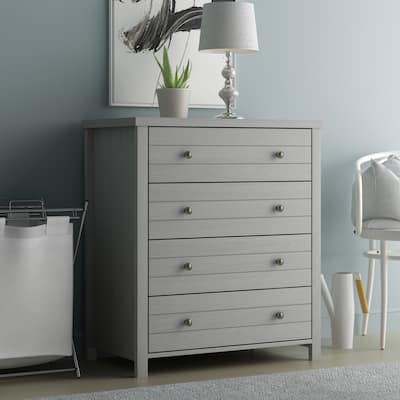 Living Essentials by Hillsdale Harmony Plank Front 4-drawer Chest