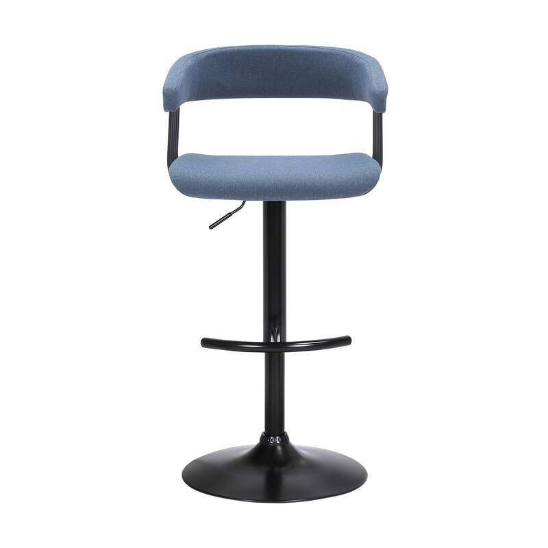 Calista Upholstered Adjustable Height Swivel Counter or Bar Stool