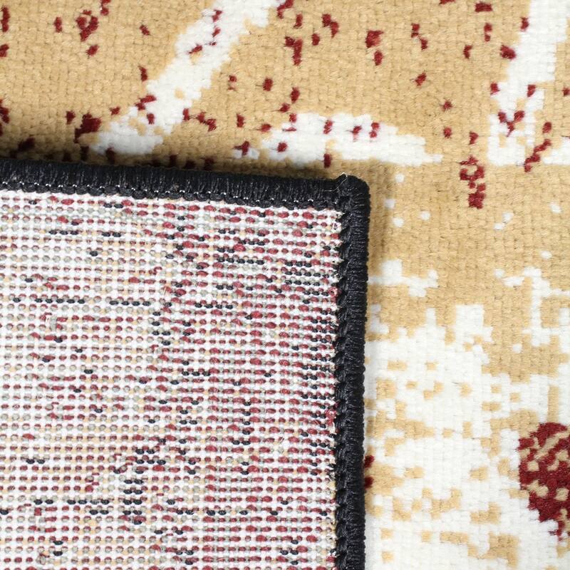 Contemporary Floral Patchwork Indoor Area Rug or Runner by Superior