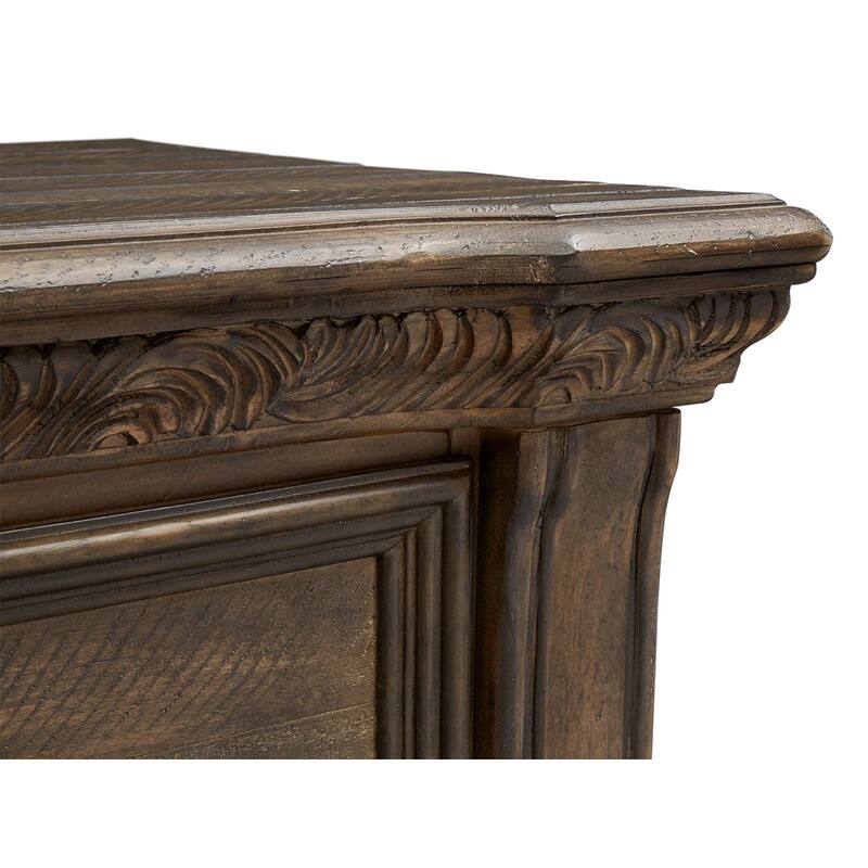 Magnussen Home Durango Willadeene Brown Drawer Dresser with Shaped Mirror