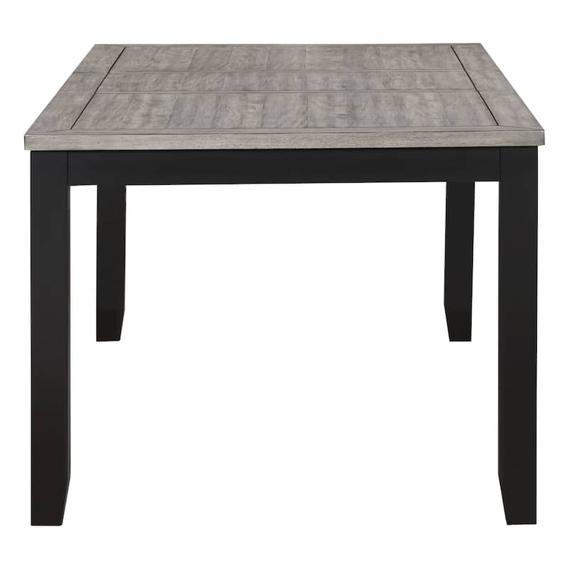 Centera Grey and Black 7-Piece Dining Table Set
