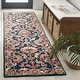 preview thumbnail 2 of 17, SAFAVIEH Handmade Metro Helly French Country Floral Wool Rug 2'3" x 7' Runner - Navy/Red - Runner