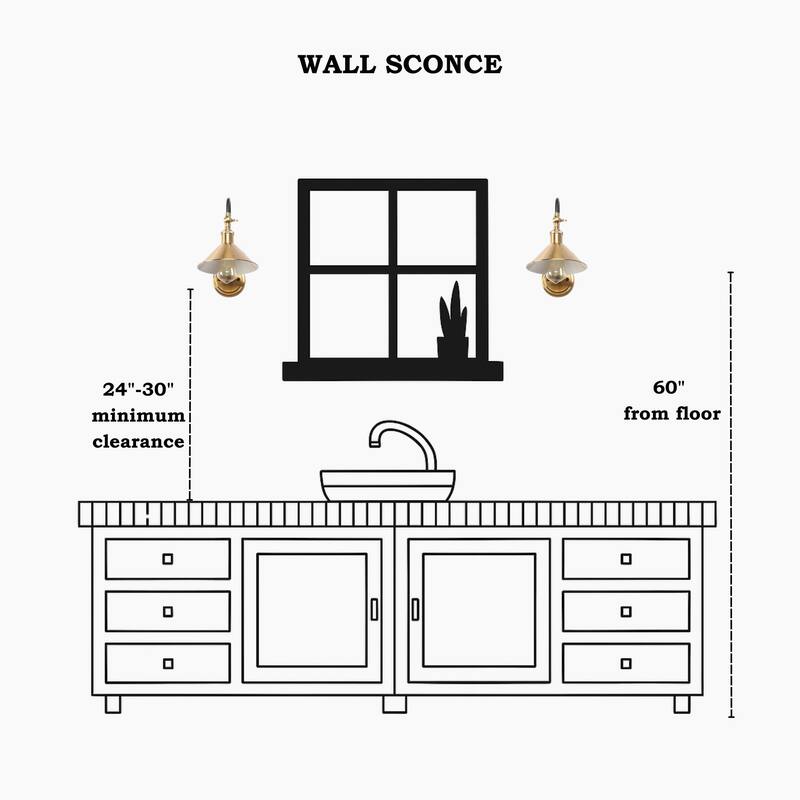 Modern 1-Light Rotatable Wall Sconce with Black and Brass Metal Gooseneck