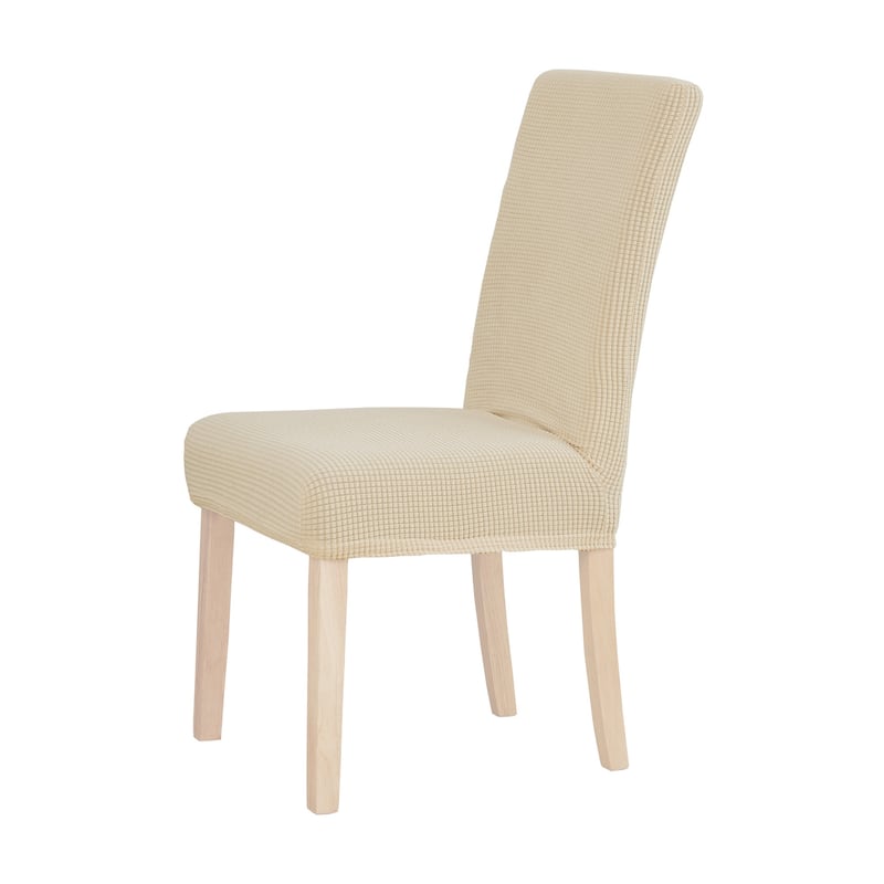 Deconovo Universal Soft Stretch Chair Slipcovers Set of 6 - Beige