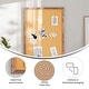 preview thumbnail 5 of 9, Commercial Wall Mount Cork Board with Wooden Push Pins