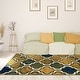 preview thumbnail 12 of 160, Superior Viking Contemporary Geometric Trellis Indoor Runner or Area Rug 4' x 6' - Green