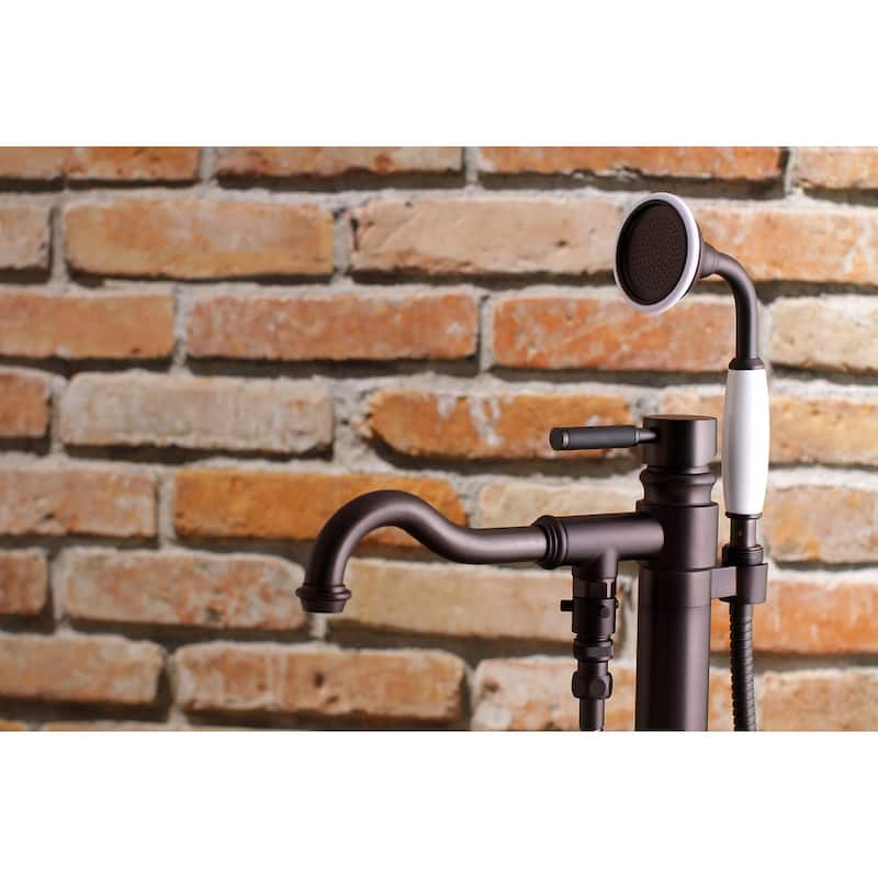 Kingston Brass Kaiser Floor Mounted Tub Filler � Includes Hand Shower