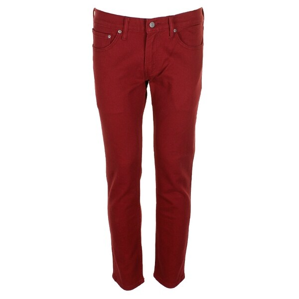 red levi jeans