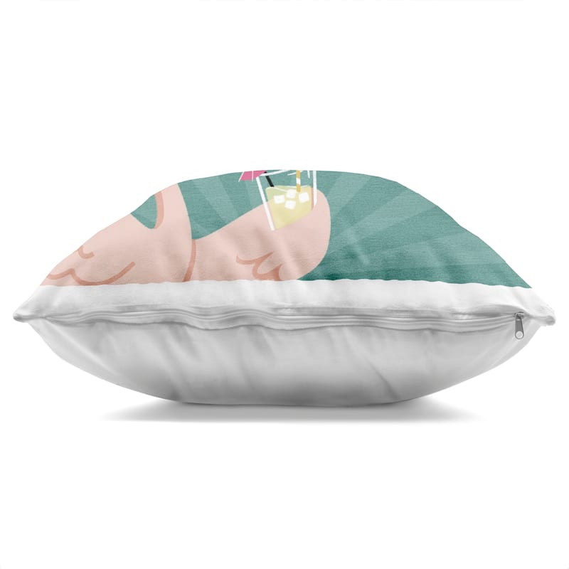 Stupell Cheers To You Flamazing Decorative Printed Throw Pillow Design by Sarah Hickman