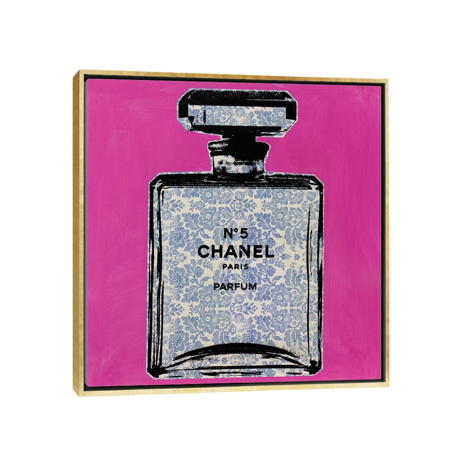 iCanvas Chanel No. 5 - Floral by Dane Shue Framed Canvas Print