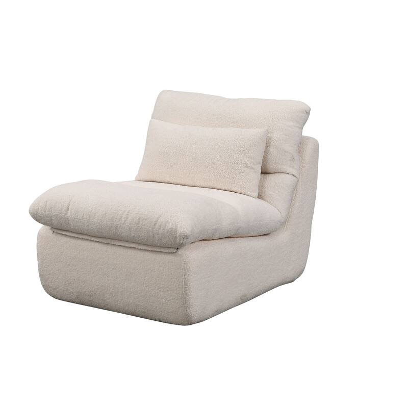 Beige 1-Seating Living Room Sofa Set - Beige