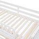 preview thumbnail 8 of 10, Wooden Twin Over Full Bunk Bed With Six Drawers And Flexible Shelves,Bottom Bed With Wheels