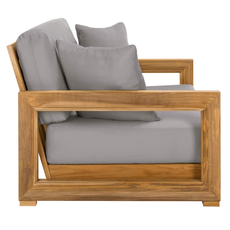 SAFAVIEH Couture Montford Brazilian Teak 2-Seat Bench - 53"W x 36"D x 27"H