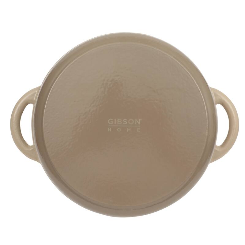 Gibson Home Enameled Cast Iron Dutch Oven Pot with Lid