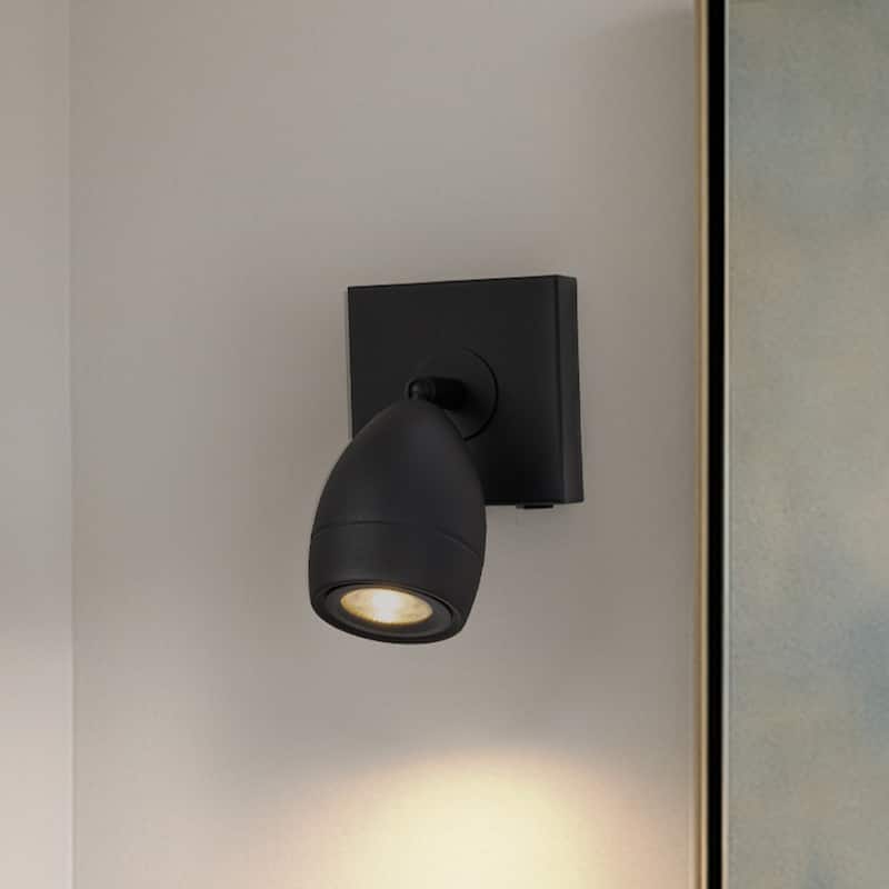Black Cordless Wall Sconce Rechargeable with Touch & Remote Control, Adjustable and Stepless Dimmable Accent Light(2 Pack) - W5"