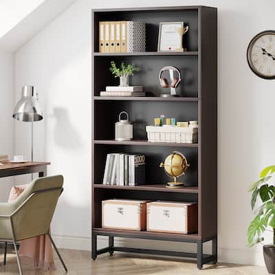70.8 inches Bookcase Bookshelf with 5 Tier Shelves