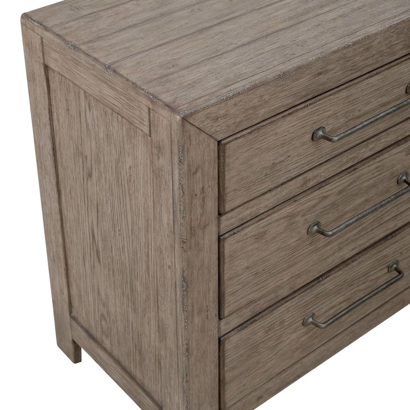 Skyview Lodge Cobblestone Bedroom Nightstand with Charging Station