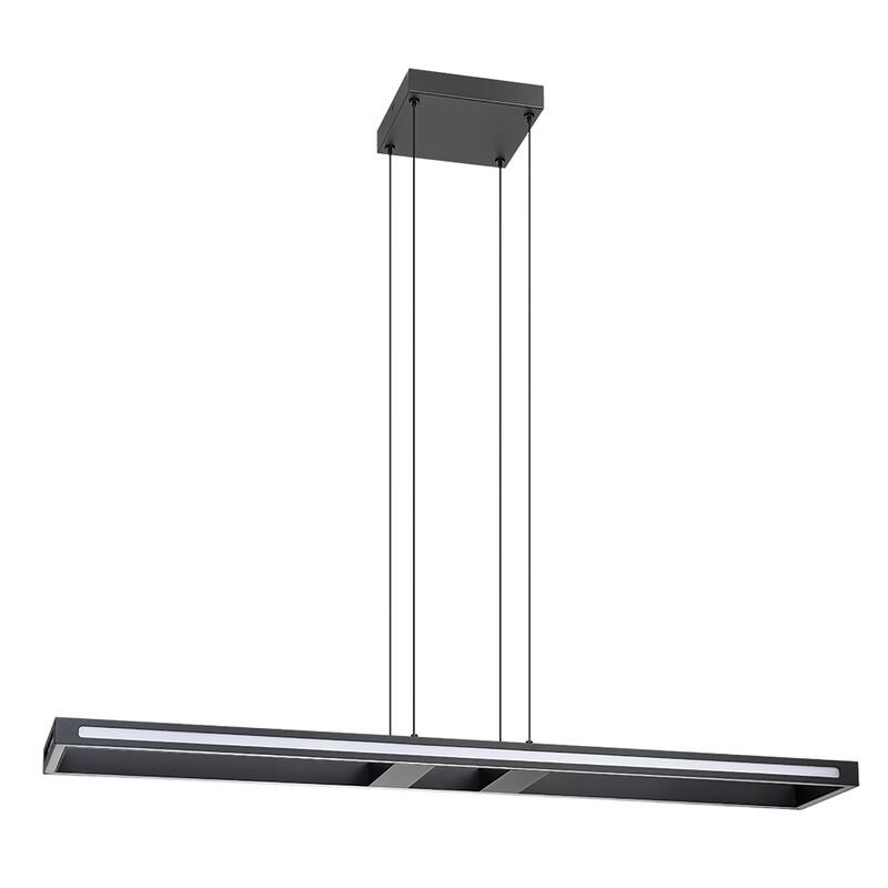 EGLO Salvilanas Integrated LED Pendant - Black, White