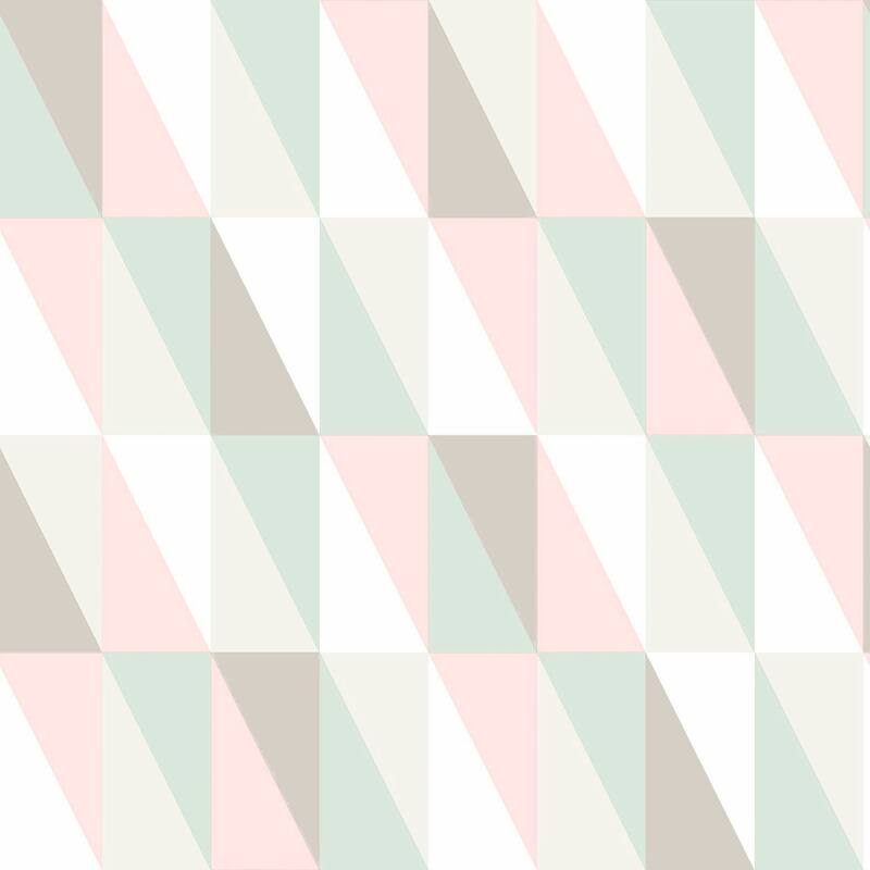 Chesapeake Inez Pastel Geometric Wallpaper - 20.9 x 396 x 0.025