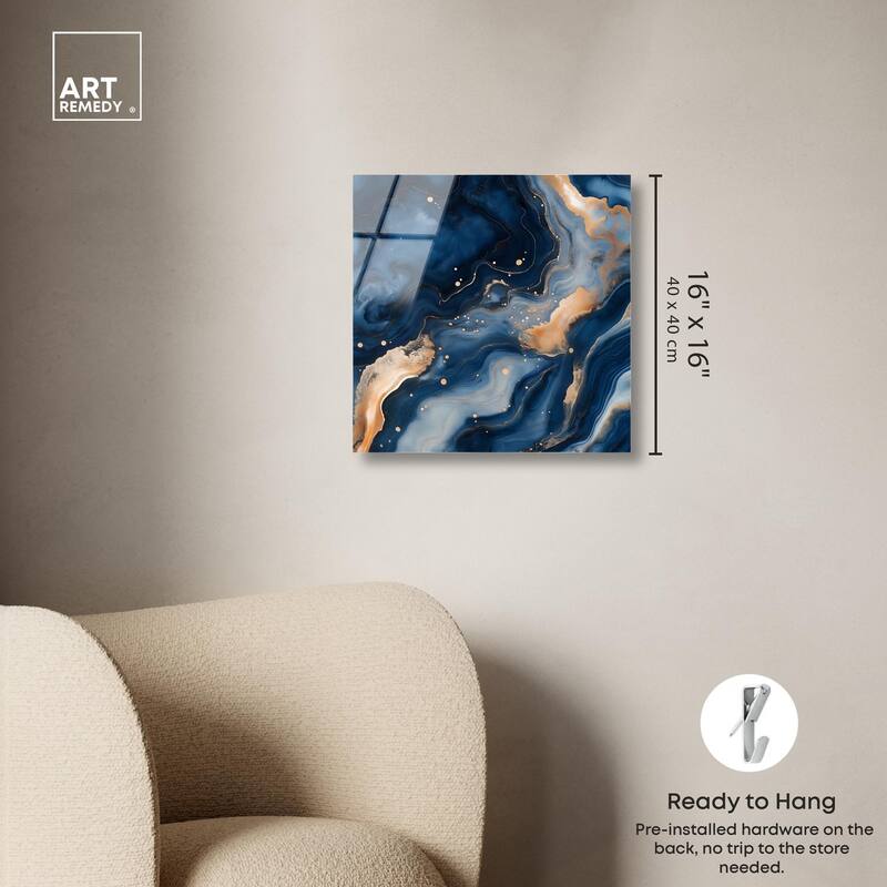 Deep Sea Geode III Acrylic by Art Remedy, Ready to Hang