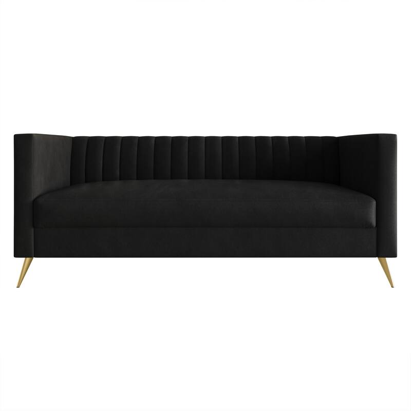 Clayfell Weiss Velvet Square Arm Chair/ Loveseat/ Sofa