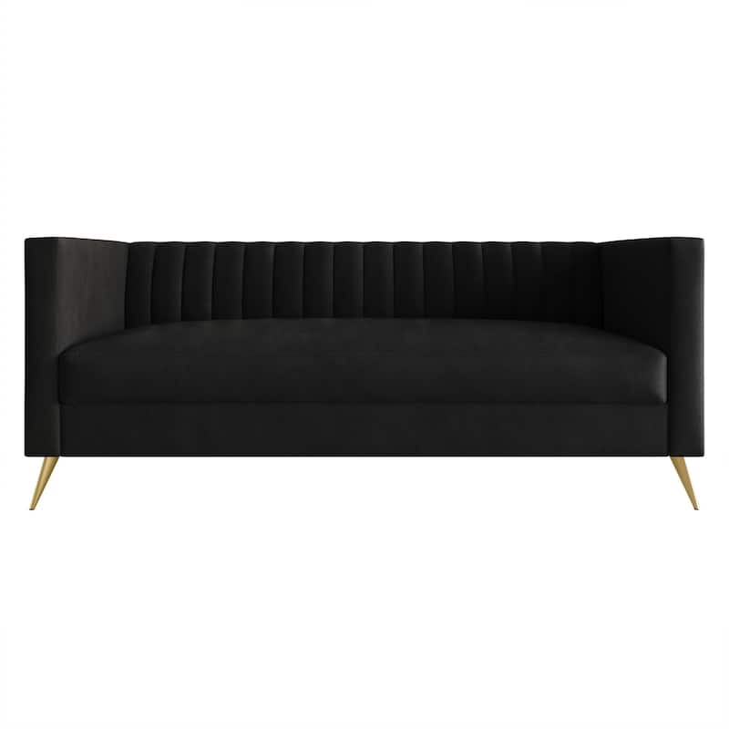 Clayfell Weiss Velvet Square Arm Chair/ Loveseat/ Sofa