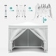 preview thumbnail 10 of 22, 10 x10 Folding Canopy with 4 Sidewalls Outdoor Event Shelter Gazebo Portable Tents for Parties, Canopy Weight Bag Carry Bag
