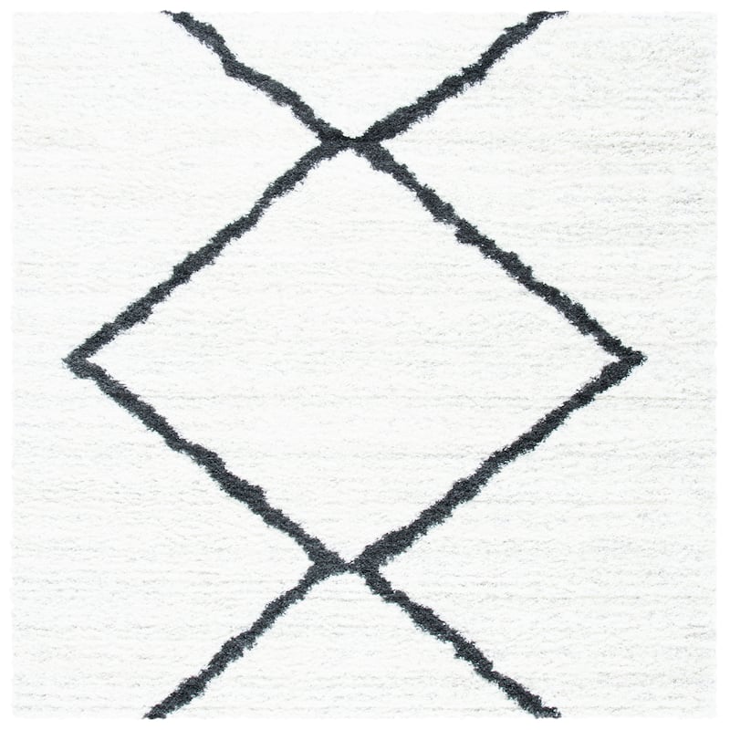 SAFAVIEH August Shag Nurija Diamond 1.2-inch Thick Rug