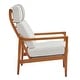 preview thumbnail 9 of 30, Christopher Knight Home - Jennie Tall-Back Wood Armchair with Ergonomic Comfort for Any Room