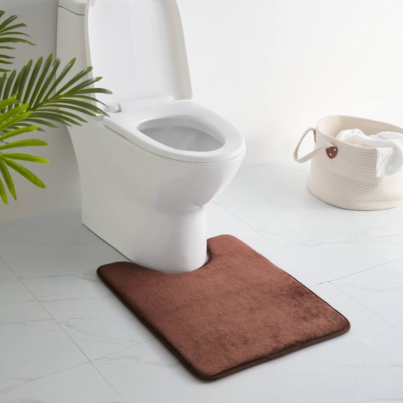 Sweet Home Collection Memory Foam No Slip Back Bath Mats