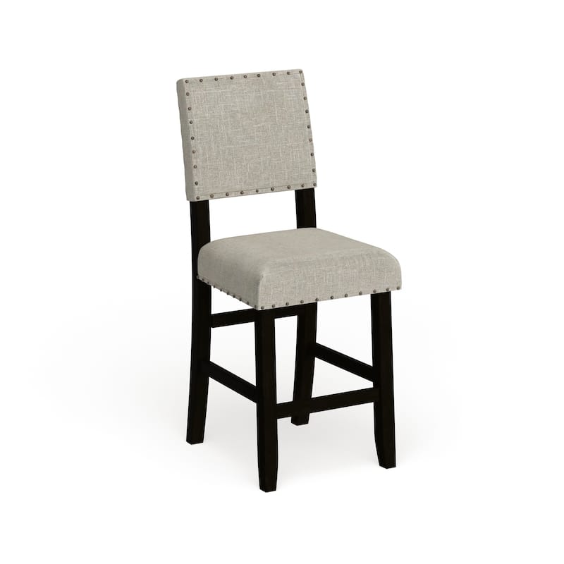 Tays Rustic Fabric Counter Height Chairs (Set of 2) by Furniture of America