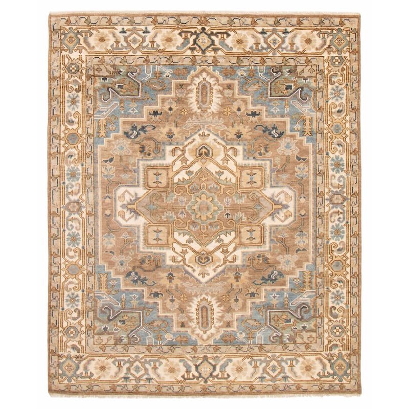 ECARPETGALLERY Hand-knotted Jules Serapi Taupe Wool Rug - 7'11 x 9'10 - Taupe - 7'11 x 9'10