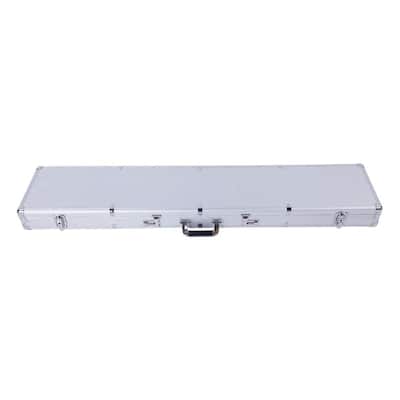 Aluminum Combination Lock Gun Case, Silver