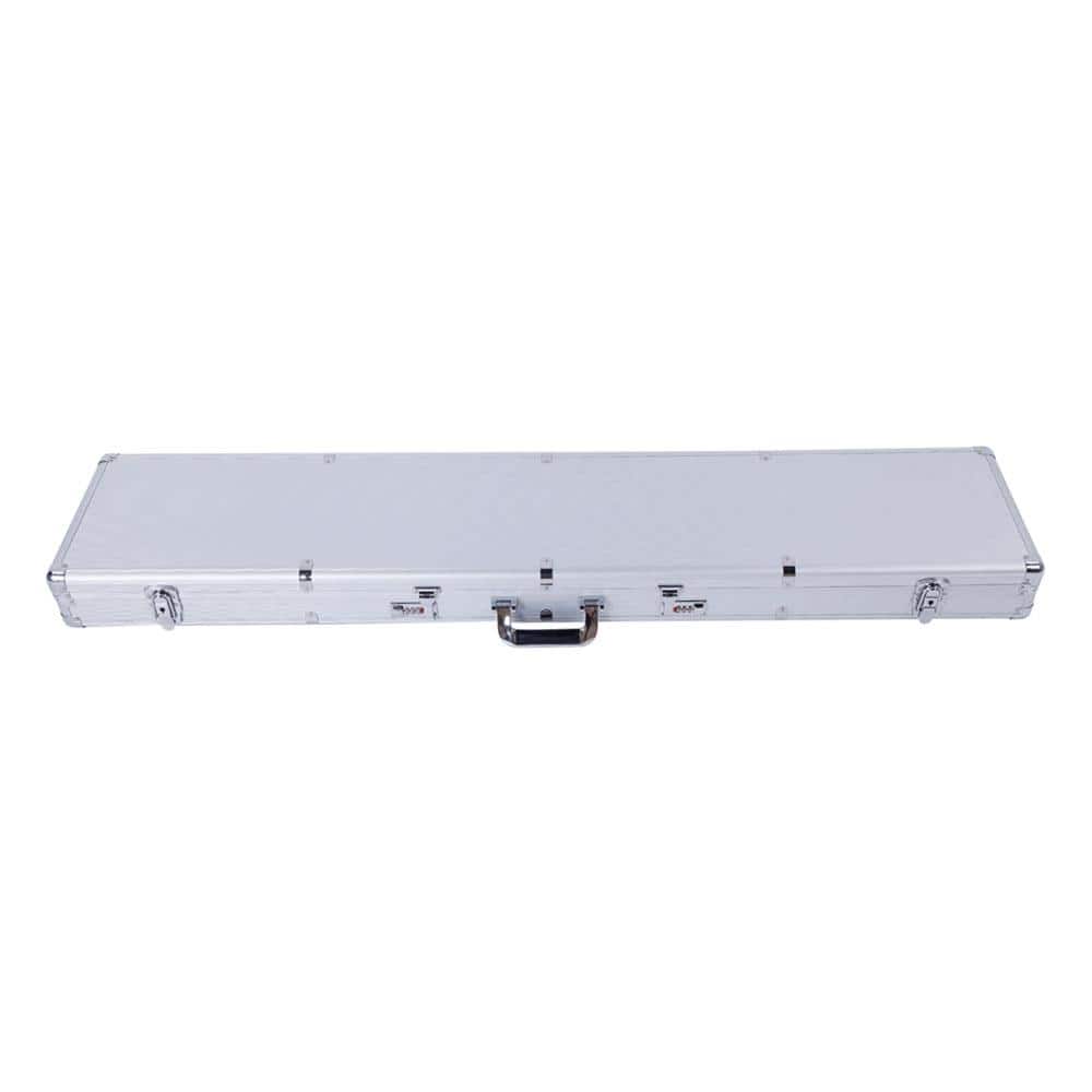Aluminum Combination Lock Gun Case, Silver