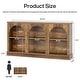 preview thumbnail 12 of 43, 63-Inch Farmhouse Console Table with 3 Tier Storage