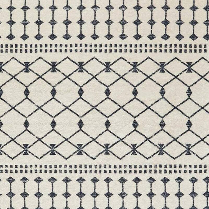 HomeRoots Geometric Modern, Contemporary Rectangle Area Rug