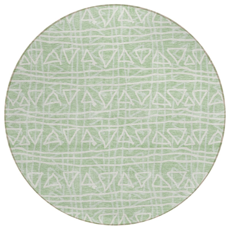 Machine Washable Indoor/ Outdoor Chantille Morrocan Boho Rug