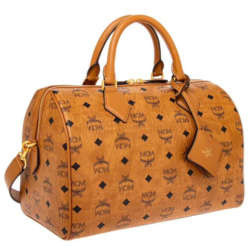 MCM Medium Ella Boston Bag in Visetos