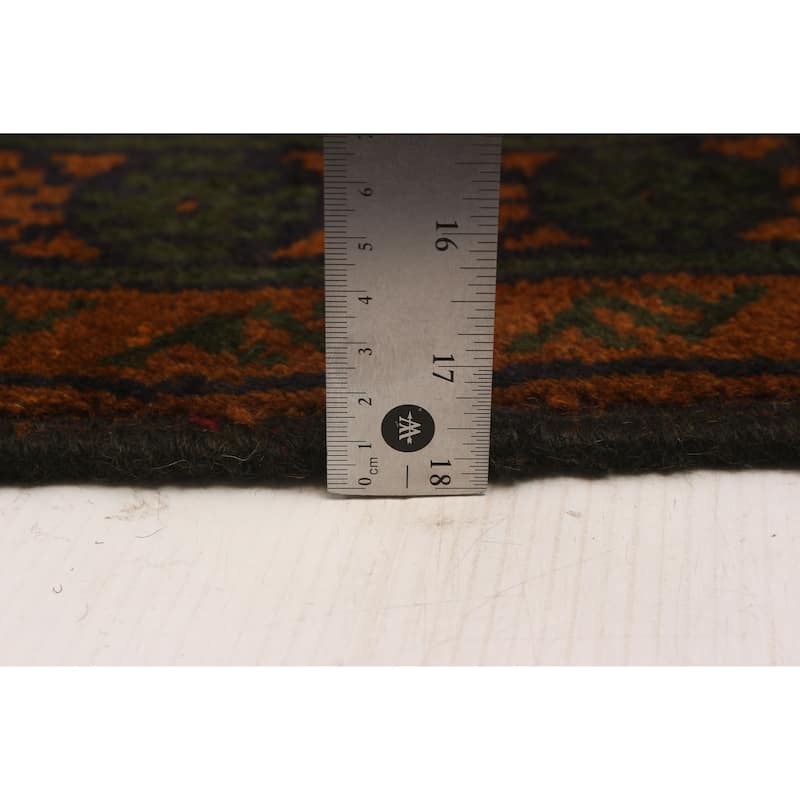ECARPETGALLERY Hand-knotted Uzbek Kargahi Brown Wool Rug - 4'11 x 6'4